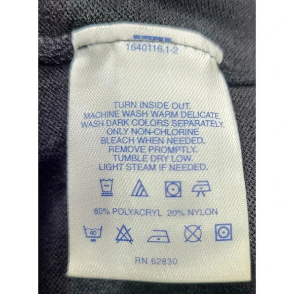 Lands End AT&T Sweater Vest Men's Size Large Black Pullover V-Neck Poly Blend - Picture 5 of 5